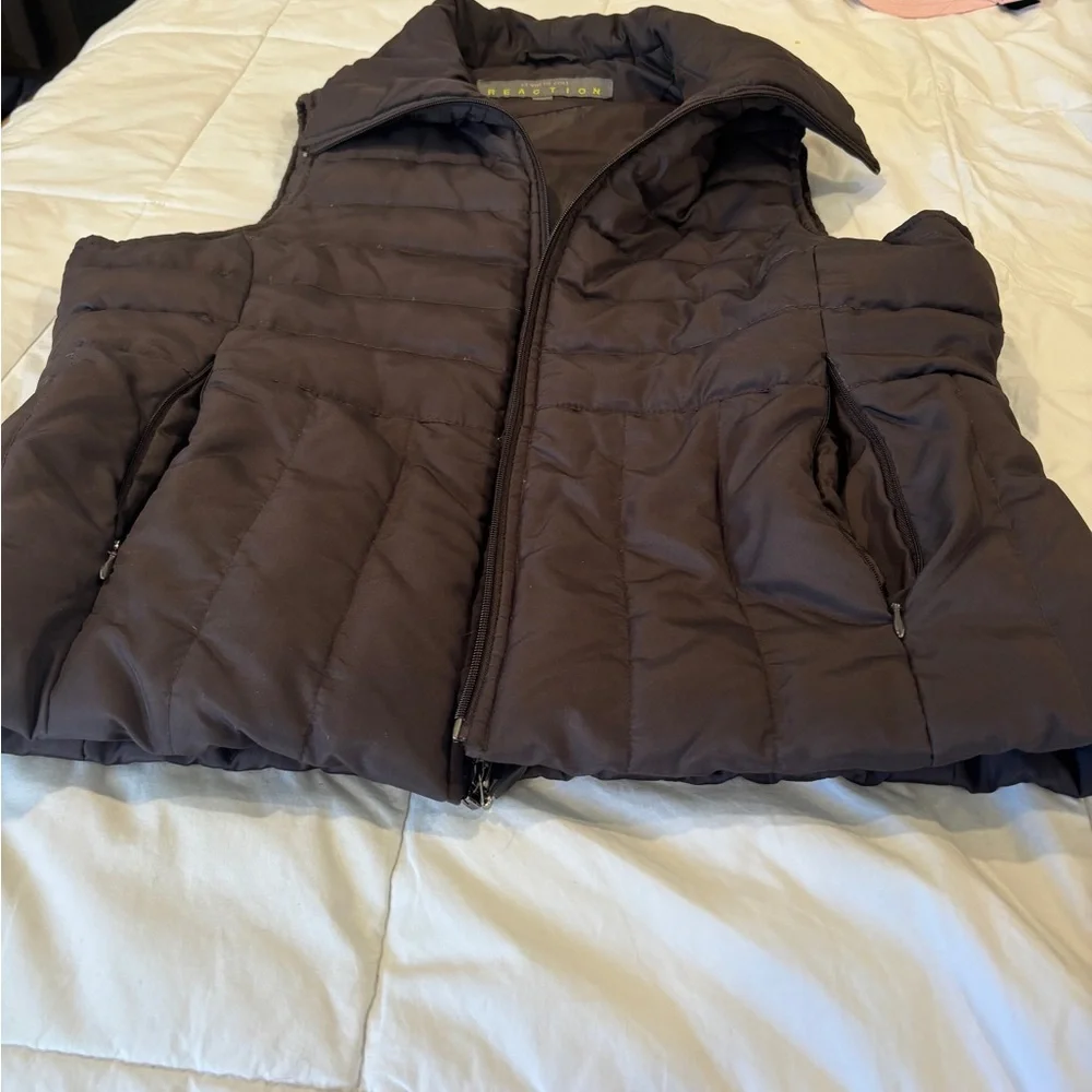 Kenneth Cole Reaction Dark Brown Puffer Vest
